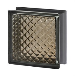 Стеклоблок стандартный черный бриллиант Инка опал (190х190х80) bl_br_8