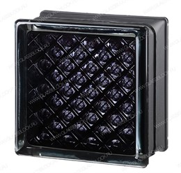 Стеклоблок mini Черный MGs DAREDEVIL BLACK 100% (146х146х80) MGs_DAREDEVIL_BLACK_100%