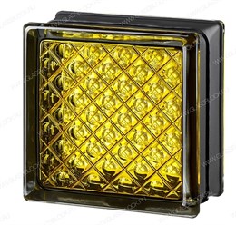 Стеклоблок mini Желтый MGs DAREDEVIL YELLOW (146х146х80) MGs_DAREDEVIL_YELLOW