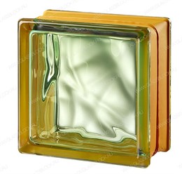Стеклоблок mini Гладкий Зеленый MGs VEGAN GREEN (146х146х80) MGs_VEGAN_GREEN