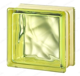 Стеклоблок mini Гладкий Тархун MGs VERY NATURAL GREEN (146х146х80) MGs_VERY_NATURAL_GREEN