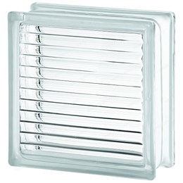 Стеклоблок стандартный бесцветный Параллель (190х190х80) CLEAR_PARALLINE