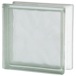 Стеклоблок бронированный бесцветный 1919-8 BSH20 wave sahara 1S (190х190х80) 1919_8_BSH20_wave_sahara_1S