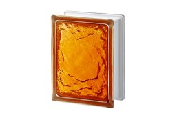 Стеклоблок Империал АЙС оранжевый (197х146х80) ICE_197146_6