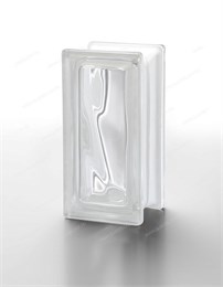 Стеклоблок половинка бесцветный Волна Neutro R09 O (190х90х80) Neutro_R09_O