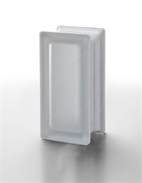 Стеклоблок половинка бесцветный матовый Гладкий Neutro R09 T SAT (190х90х80) Neutro_R09_T_SAT