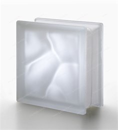 Стеклоблок стандартный бесцветный матовый Волна Neutro Q19 O SAT (190х190х80) Neutro_Q19_O_SAT