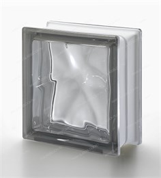 Стеклоблок стандартный окрашенный в массе Волна Nordica Q19 O (190х190х80) Nordica_Q19_O