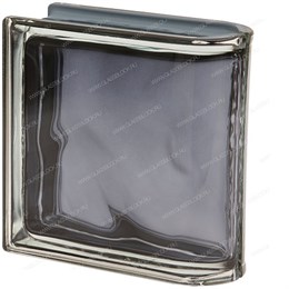 Стеклоблок торцевой металлизированный (зеркальный) Гладкий Ardesia Ter Lineare O Met (190х190х80) Ardesia_Ter_Lineare_O_Met