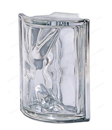 Стеклоблок угловой металлизированный (зеркальный) Гладкий Neutro ANGOLARE O MET (190х152х80) Neutro_ANGOLARE_O_MET