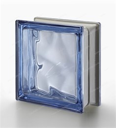 Стеклоблок стандартный металлизированный (зеркальный) Гладкий Blu Q19 O MET (190х190х80) Blu_Q19_O_MET