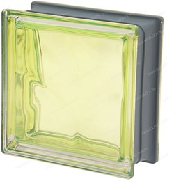 Стеклоблок стандартный металлизированный (зеркальный) Гладкий Kiwi Q19 O Met (190х190х80) Kiwi_Q19_O_Met