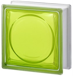 Стеклоблок стандартный окрашенный внутри Альфа тархун (190х190х80) alf_vn_2