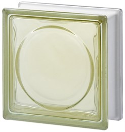 Стеклоблок стандартный окрашенный внутри Альфа коричневый (190х190х80) alf_vn_12