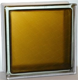 Стеклоблок стандартный окрашенный внутри Арктика бронзовый (190х190х80) arc_vn_12