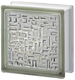 Стеклоблок стандартный окрашенный внутри Майя жемчуг (190х190х80) maia_vn_14