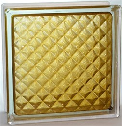 Стеклоблок стандартный окрашенный внутри Инка коричневый (190х190х80) inka_vn_1