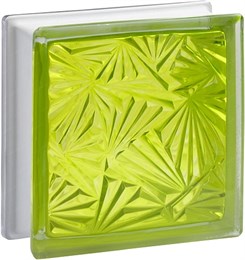 Стеклоблок стандартный окрашенный внутри Мороз тархун (190х190х80) moroz_vn_2