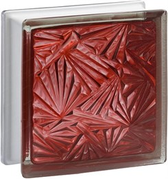 Стеклоблок стандартный окрашенный внутри Мороз рубин (190х190х80) moroz_vn_4