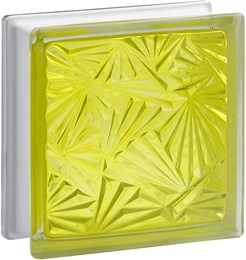 Стеклоблок стандартный окрашенный внутри Мороз желтый (190х190х80) moroz_vn_14