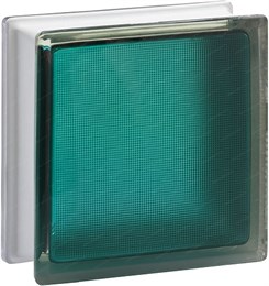 Стеклоблок стандартный окрашенный внутри Самба морская волна (190х190х80) samba_vn_8