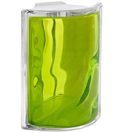 Стеклоблок угловой окрашенный внутри Волна тархун (190х190х80) 1_190190ugl_Wave_2