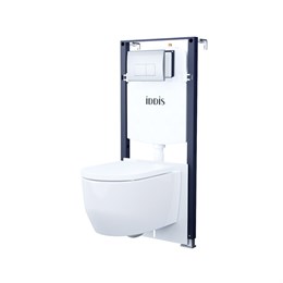 Комплект инсталляции 3 в 1  клавиша смыва хром, Basic, IDDIS, BASAI01i73 BASAI01i73