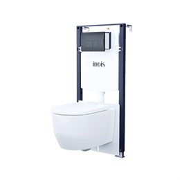 Комплект инсталляции 3 в 1  клавиша смыва черная, Basic, IDDIS, BASAI02i73 BASAI02i73