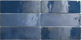 Плитка керамическая настенная 24470 ARTISAN Colonial Blue 6,5х20 см ( коробка 38 шт.) Equipe 24470