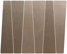 Гранит керамический 32458 BAMBOO Chocolate 5,6х22,4 см Equipe 32458