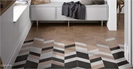 Плитка керамическая напольная 23202 CHEVRON Negro Mate LEFT 9х20,5 см Equipe 23202