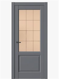 Межкомнатная дверь SE4 Стекло №1 бронза