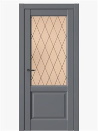 Межкомнатная дверь SE4 Стекло №4 бронза