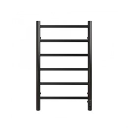 Полотенцесушитель электрический 75 Вт Grois Laura GR-131 400x700 П6 black mat R GR131 40x70 П6 9005 R Ф32