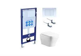 Set AQUATEK АМАДЕО cm (рама AQUATEK Standard INS-0000012 с звукоиз.прокладкой+крепеж KKI-0000002+кнопкаKDI-0000009+унитаз АМАДЕО AQ1180-00 с крышкой-сиденьем soft-close) SET AQUATEK АМАДЕО cm-009 4в1