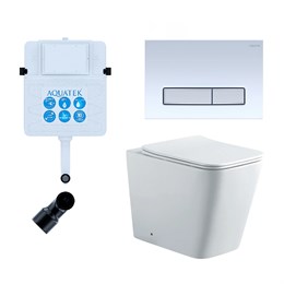 SET BW AQUATEK ЛИБРА N (смывной бачок AQUATEK INS-0000019+кнопка KDI-0000030+унитаз ЛИБРА New AQ1908N-00 с тонким сиденьем soft-close) SET BW AQUATEK ЛИБРА N-030 3в1