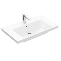 Villeroy&Boch Subway 3.0 Раковина 80х47х16.5см., 1 отв., подвесная, цвет: альпийский белый 4A708001