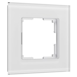 Рамка из стекла на 1 пост Senso белый soft-touch W0013101