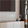 Накладка для двойной розетки Еthernet RJ-45 (Hammer белый) W1291101 - фото 103122