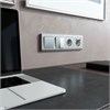 Накладка для розетки USB (Hammaer серебряный) W1279506 - фото 103222