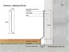 Плинтус алюминиевый LACONISTIQ Adhesive 80мм Серебристый анод. (80*10*2500мм) 63-13-250 - фото 107835