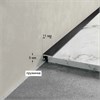 Микроплинтус LACONISTIQ Micro 11 mini Золотой анодированный (11х5х2000мм) 5 зажимов в комплекте 11-14-200 - фото 107961