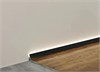 Микроплинтус Laconistiq Light (под подсветку) Черный анодированный 25х16х5х2450мм, 7 зажимов в комплекте 18-11-245-1 - фото 107991