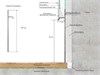 Скрытый плинтус LACONISTIQ REGULAR, под подсветку, черный матовый RAL9005 (80х13х3000мм) 41-21-300 - фото 108034