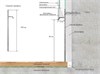 Скрытый плинтус LACONISTIQ REGULAR, под подсветку, черный МУАР RAL9005 (80х13х3000мм) 41-31-300 - фото 108035