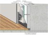 Теневой плинтус LACONISTIQ REGULAR 45 Чёрный МУАР (15х45х3000мм) зазор 20мм. 31-31-300 - фото 108196