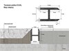 Теневая рейка LACONISTIQ DUAL, под панели и керамог. Светлое золото анод. (8,6х12х3000мм. заор 6мм) вставка FLEX в комплекте 22-15-300 - фото 108343
