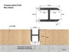Теневая рейка LACONISTIQ DUAL, под панели и керамог. Светлое золото анод. (8,6х12х3000мм. заор 6мм) вставка FLEX в комплекте 22-15-300 - фото 108347