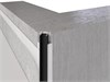 Теневая рейка LACONISTIQ DUAL, под панели и керамог. Чёрная анодированная (8,6х12х3000мм. заор 6мм) вставка FLEX в комплекте 22-11-300 - фото 108354