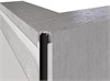 Теневая рейка LACONISTIQ DUAL, под панели и керамог. Черный МУАР RAL9005 (8,6х12х3000мм. заор 6мм) вставка FLEX в комплекте 22-31-300 - фото 108356
